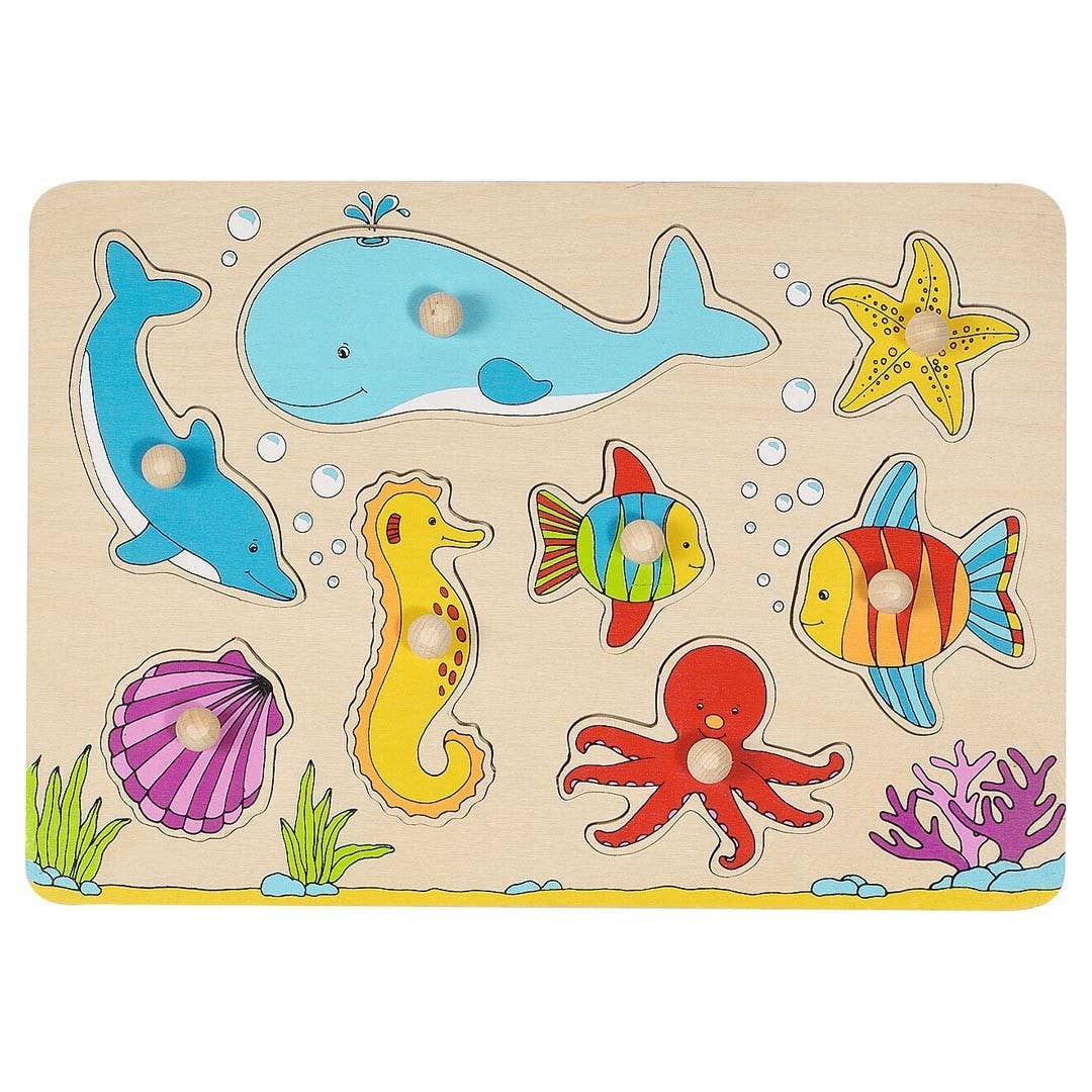 Goki America - Wholesale Puzzle - Kids - Lift-out puzzle - Underwater world1