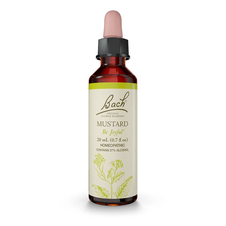 Bach Original Flower Remedies Mustard 0.7 fl. oz (20mL) for wholesale by RESCUE & Bach Original Flower Remedies