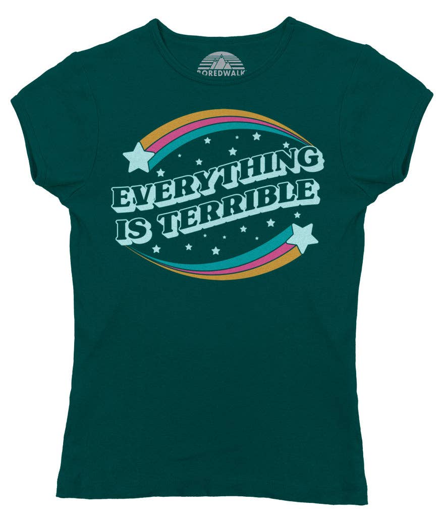 Boredwalk – wholesale Screen printed t-shirt – Women′s – Women's Everything is Terrible T-Shirt4