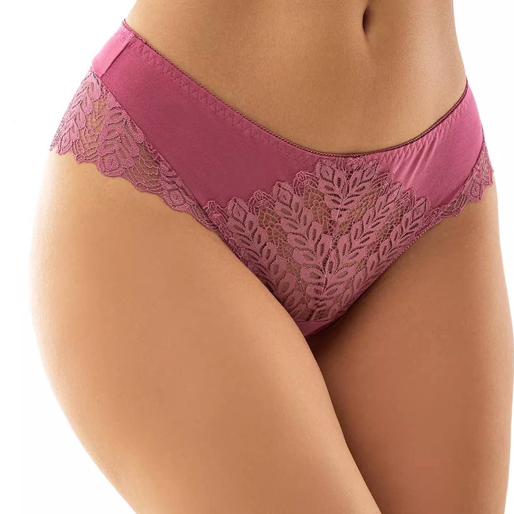 Curvy Fix - Wholesale Underwear - Women's - Lace Brazilian Panties With Medium Rise6