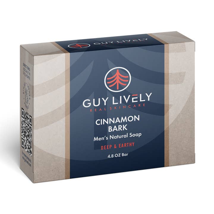Natürliche Seife für Herren — Zimtrinde, 4,8 oz, 1 Stück für den Großhandel von Guy Lively