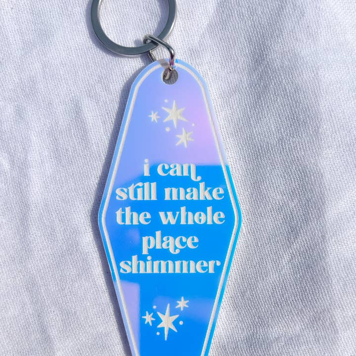 Portachiavi TS, Portachiavi Bejeweled, Portachiavi in acrilico iridescente per la vendita all'ingrosso da parte di Willo