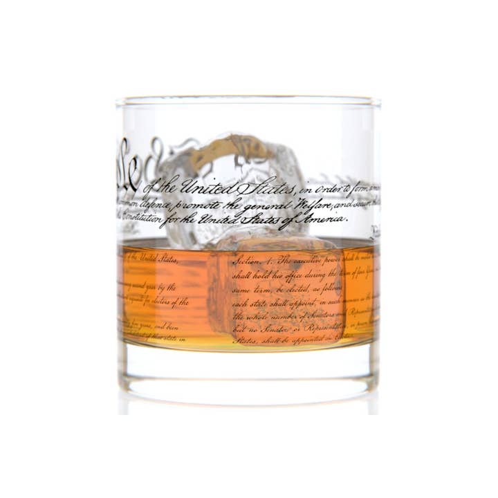 Well Told - Vente Verres à cocktail/alcool - Constitution des États-Unis - Historique - Verres à whisky - Lot de 22