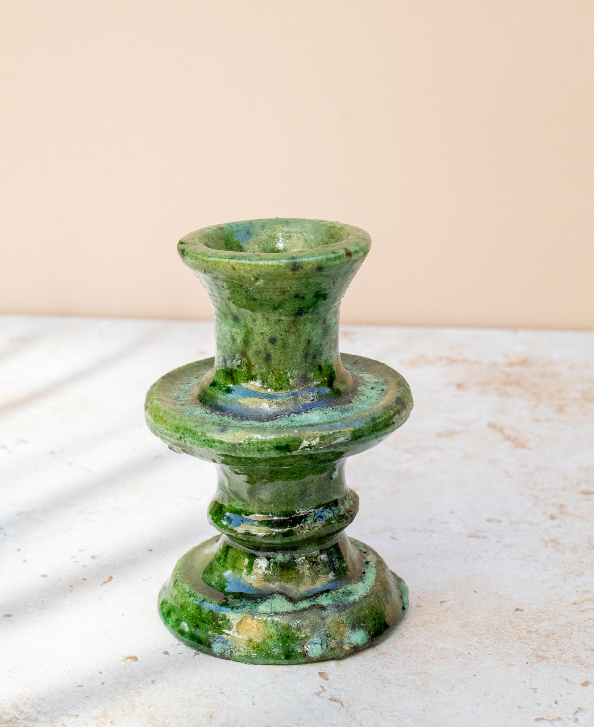 Maison Berber – wholesale Candle holder – Tamegroute Green Candle Holder – 3 Sizes2