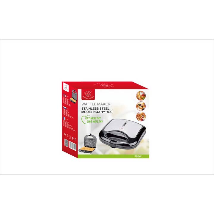 Royal Swiss - Wholesale Kitchen Appliance - Waffle Maker (2 Waffles)1