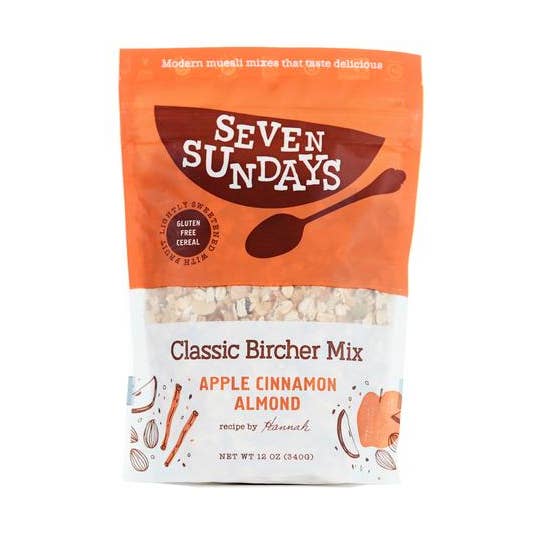 Classic Bircher Apple Cinnamon Muesli for wholesale by Seven Sundays