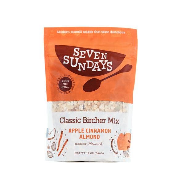Classic Bircher Apple Cinnamon Muesli for wholesale by Seven Sundays