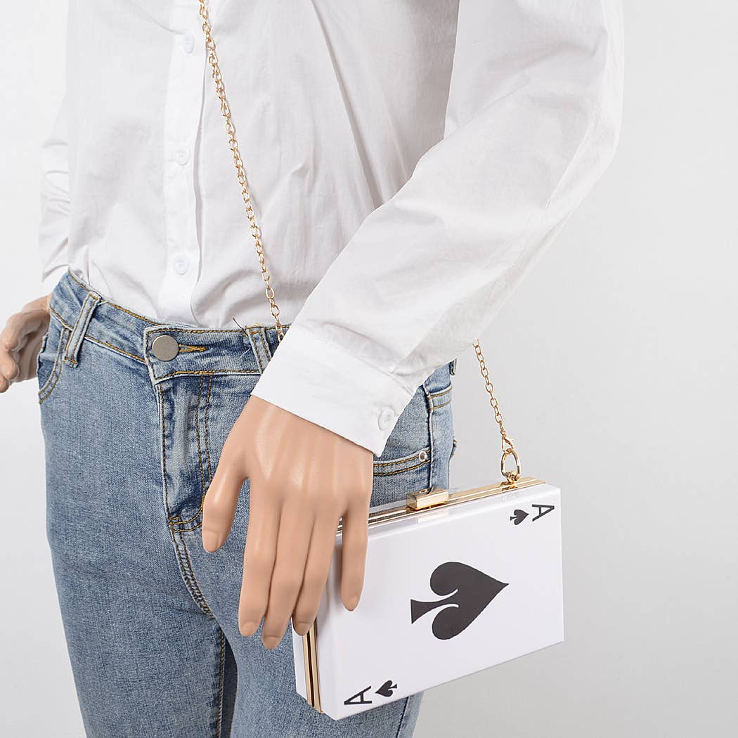 3AM BY H&D ACCESSORIES – wholesale Clutch bag – women's – Poker Card Hard Clutch5