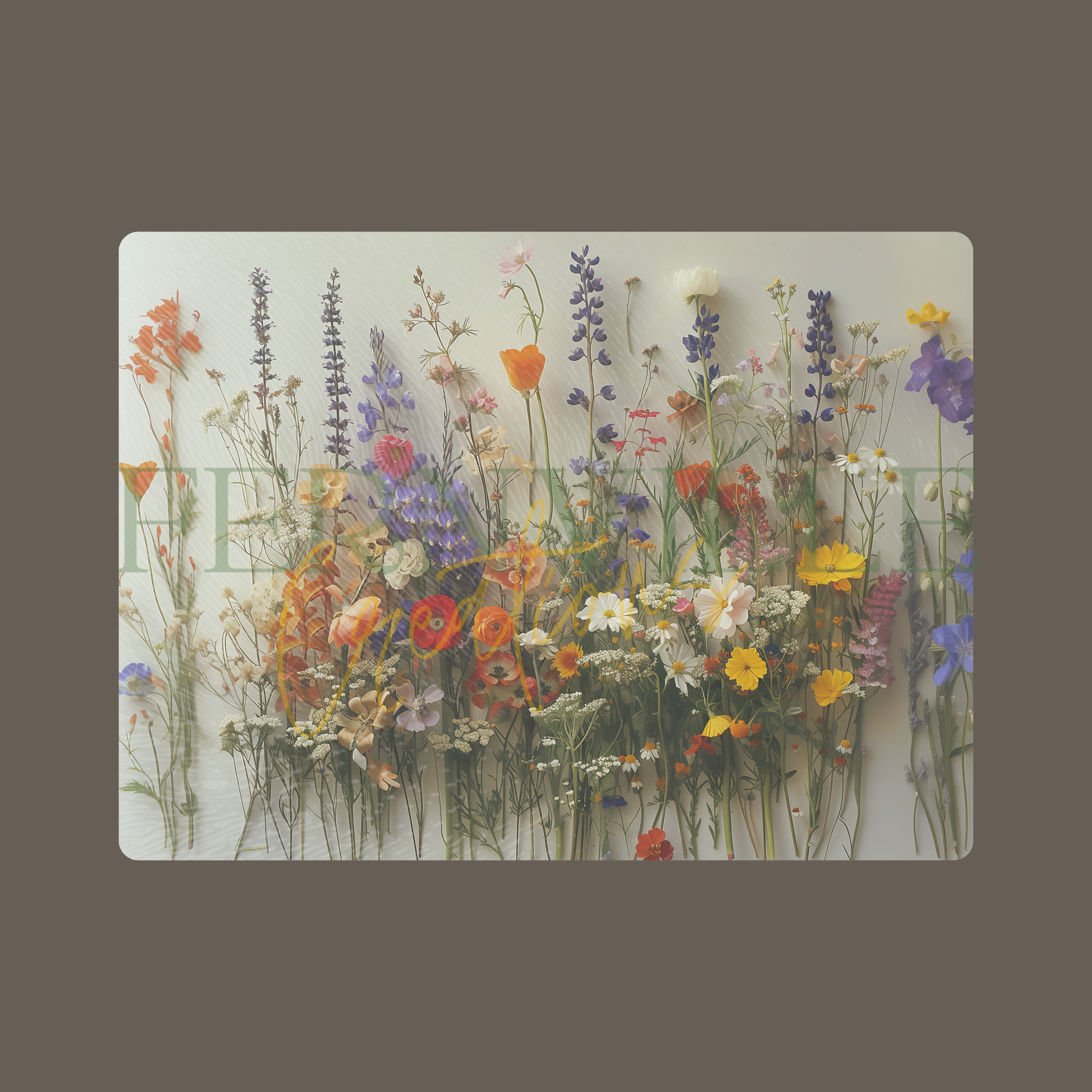 Fernville Creations - Wholesale Cutting Board - Tempered Glass Wildflowers Cutting & Serving Board6