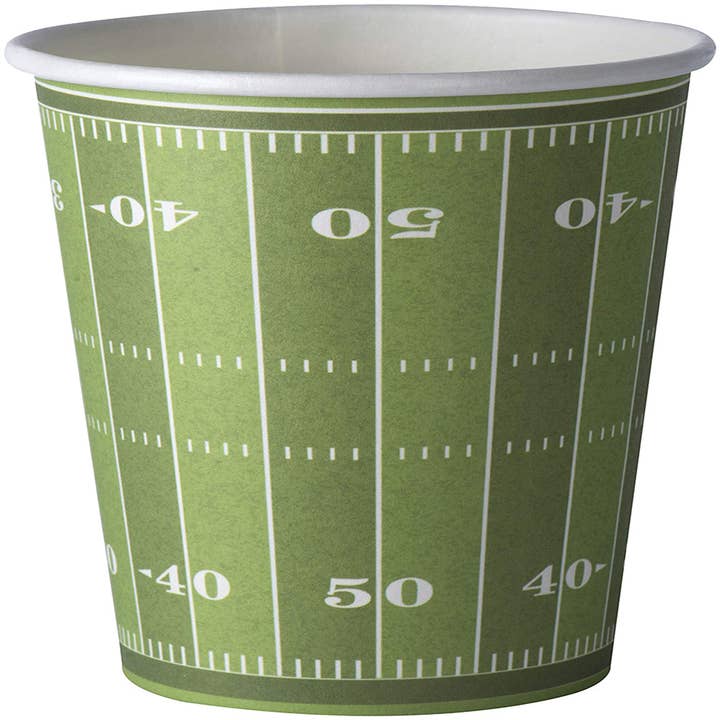 Football Themed Disposable Paper Cups 50 Pack 9 Oz for wholesale by Hammont