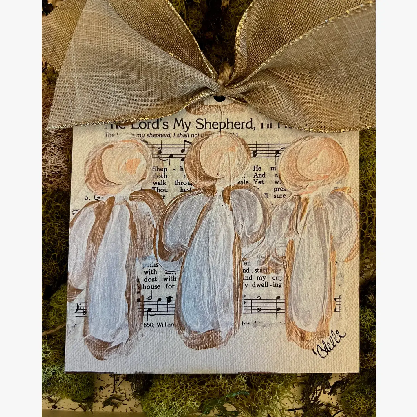 The Happy Butterfly - Wholesale Ornament - Christmas Ornament: 3 Angels, The Lord's My Shepherd1