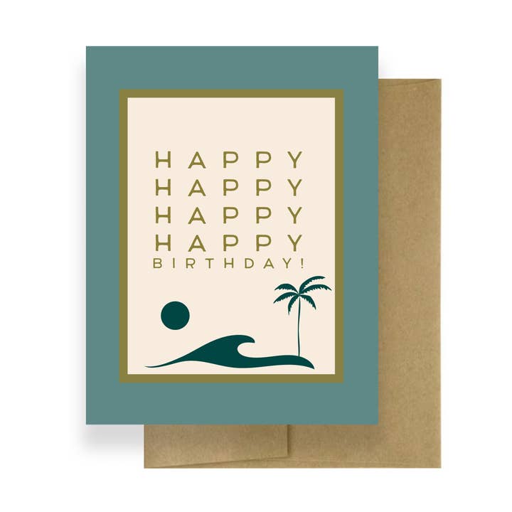 Buon Buon Compleanno! | Biglietto di Compleanno per la vendita all'ingrosso da parte di Koast's Casa