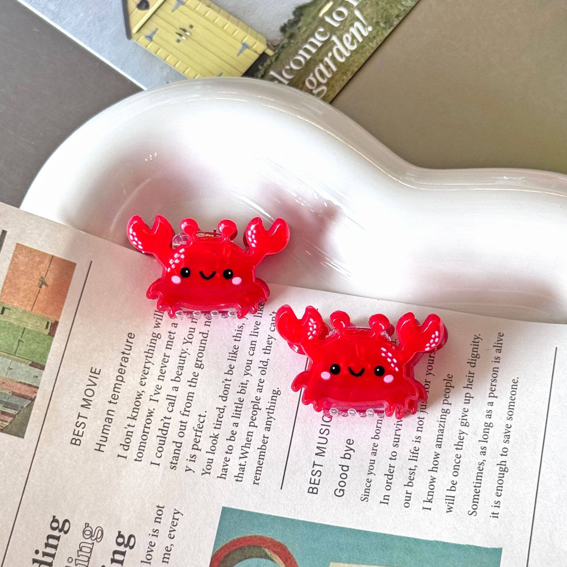 SoapElenGlen - Wholesale Hair Clip - Women's - Marine Animal Series Acrylic Mini Hair Claw Clip2