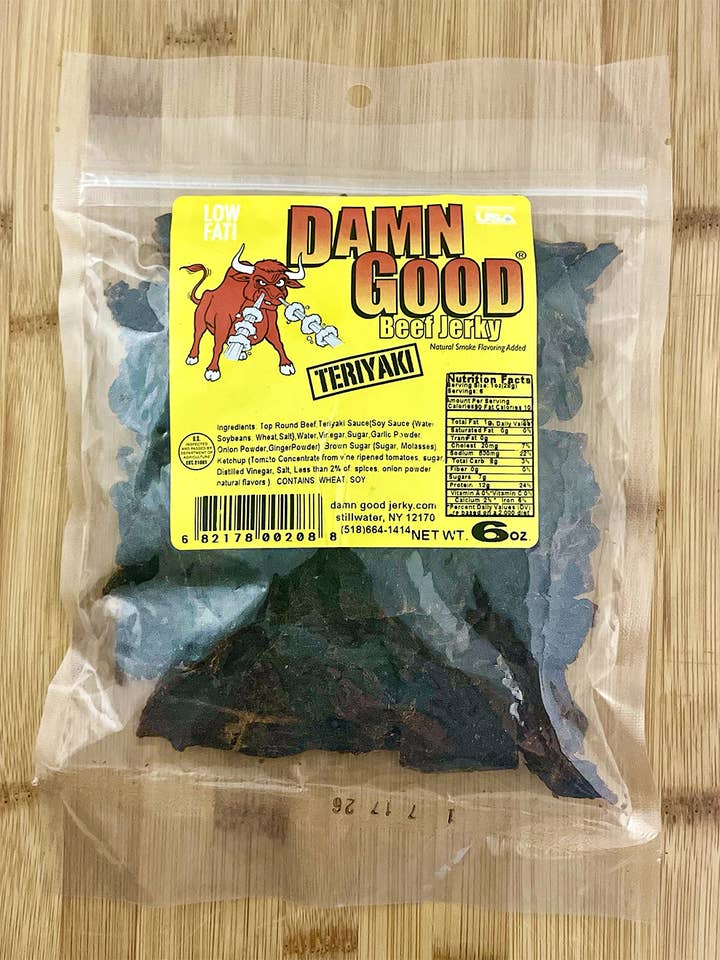 6 oz Premium Teriyaki Beef Jerky for wholesale by Damn Good Beef Jerky