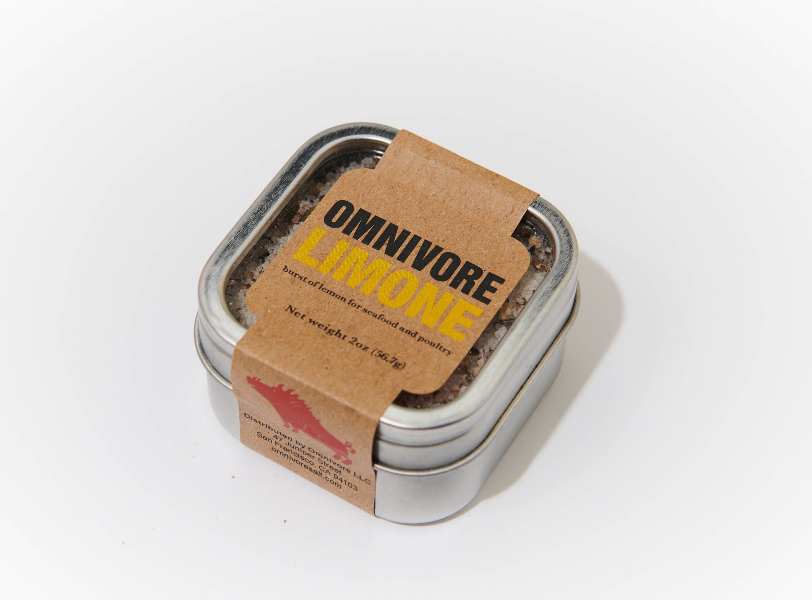 OMNIVORE LLC - Wholesale Salt - 2 oz Omnivore Limone an Organic, Citrus Sea Salt Blend