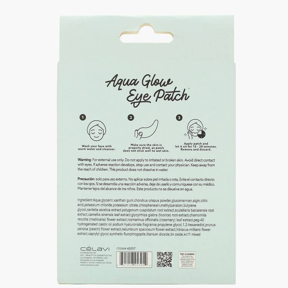 My Wholesale Fashion – Engroshandel Ansigtsmaske – [CÉLAVI] AQUA GLOW ØJENMASKE 5 PAR2