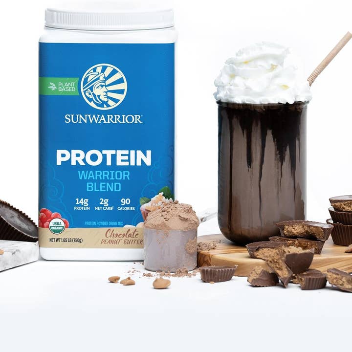 Sunwarrior - Wholesale Protein/Superfood Powder - Warrior Blend Chocolate Peanut Butter - Vegan Pea Protein8