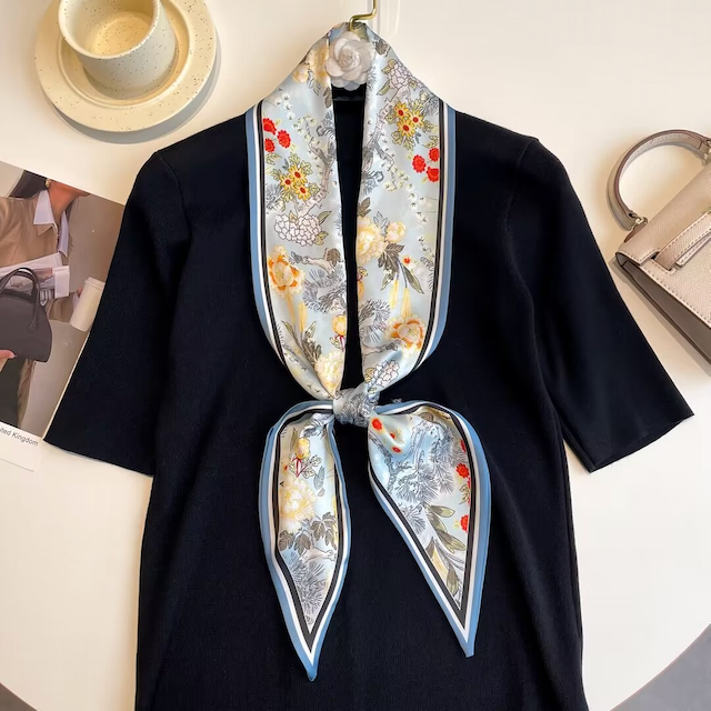 Pretty Persuasions – wholesale Halsduk - Dam – S24223 Polyester Smal Sjal (142 cm x 13 cm)2