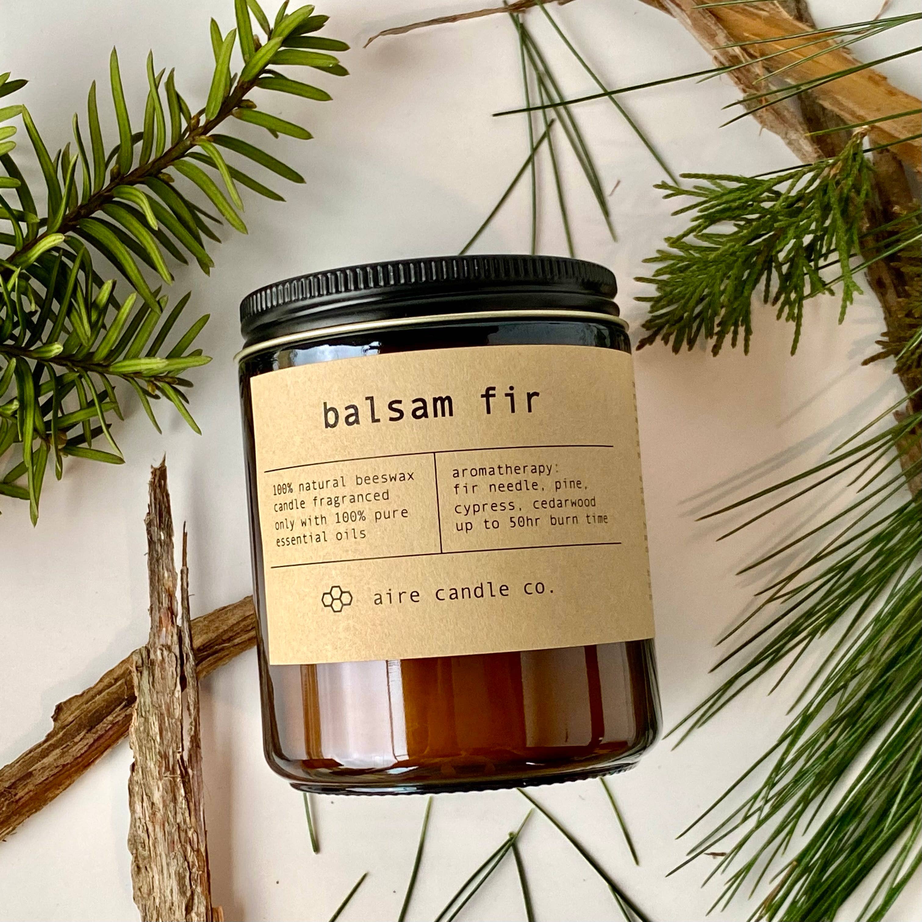 aire candle co. - Wholesale Jar/Filled Candle - balsam fir beeswax candle1