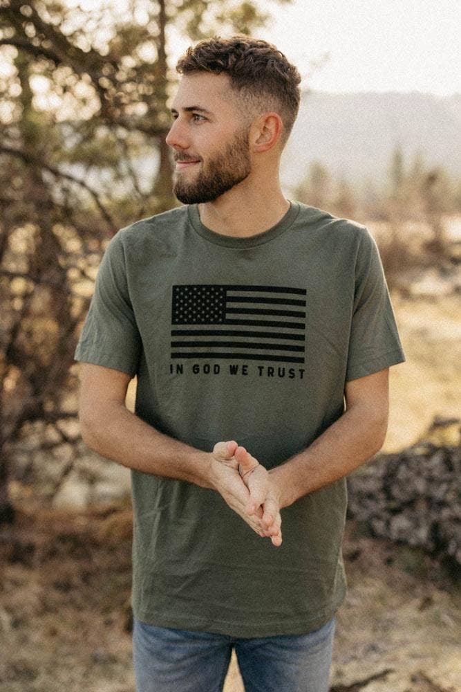 Hope Outfitters – Großhandel T-Shirt mit Siebdruck – Unisex – In Gott vertrauen wir Graphic Tee2