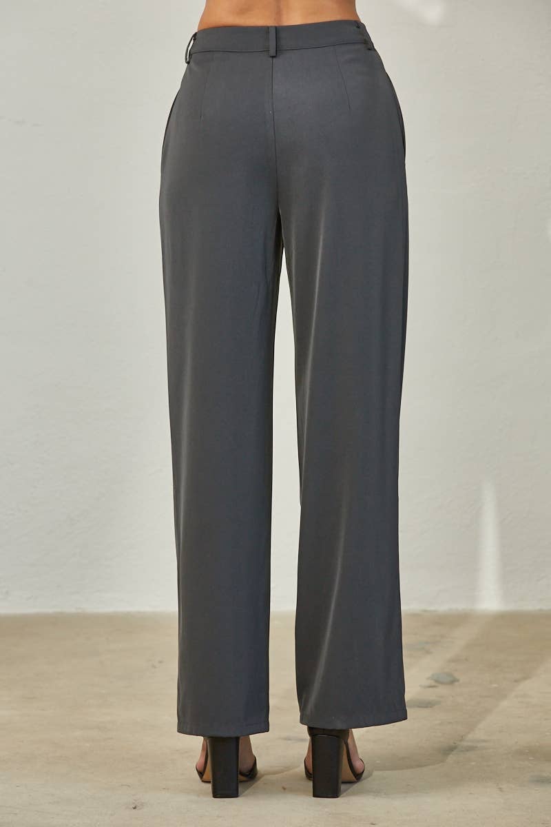 Edit by Nine - Wholesale Pants - Women's - High Waisted Piping Seams Front Dress Pants6