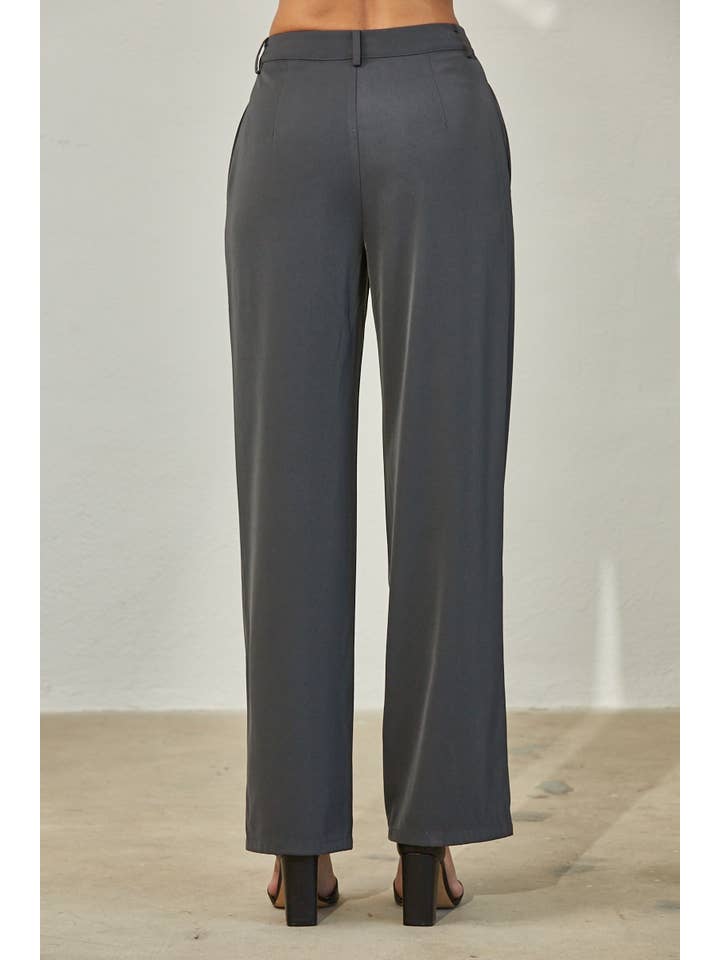 Edit by Nine - Wholesale Pants - Women's - High Waisted Piping Seams Front Dress Pants6