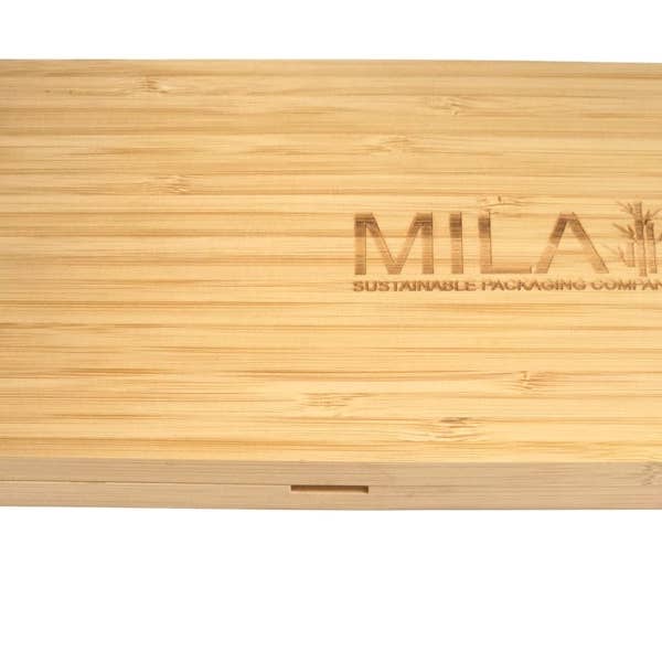 Mila Sustainable Packaging Company - Wholesale Makeup Storage Box - Large Handcrafted Bamboo Magnetic Makeup Palette3