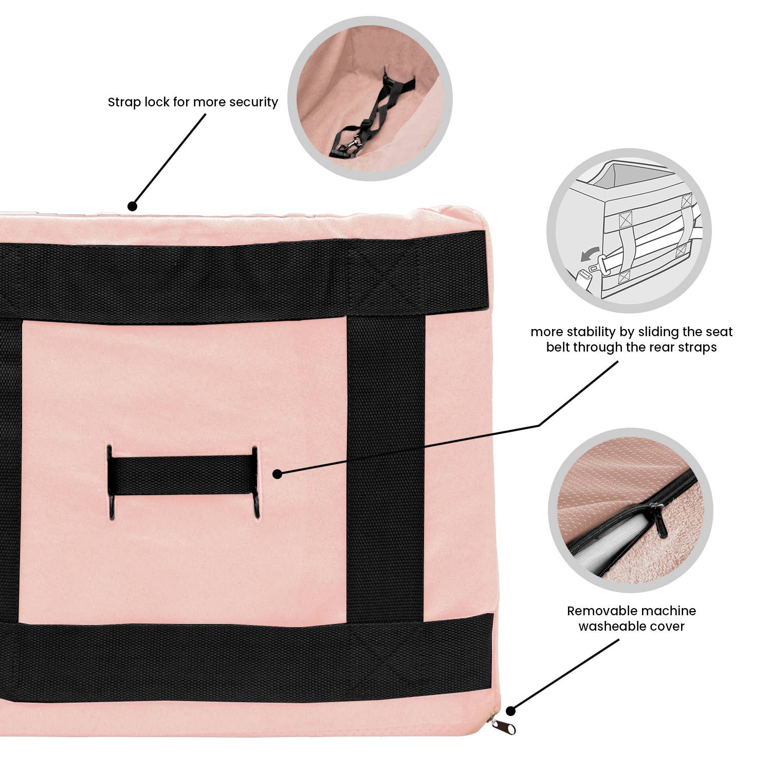 Precious Tails - Wholesale Pet Carrier - Cat/Dog - Precious Tails High Density Foam Pet Booster Seat15