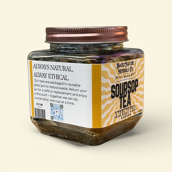 Back2Nature Herbals - Wholesale Health/Detox Tea - Soursop Leaf Tea | Wild-Harvested Herbal Wellness Tea1