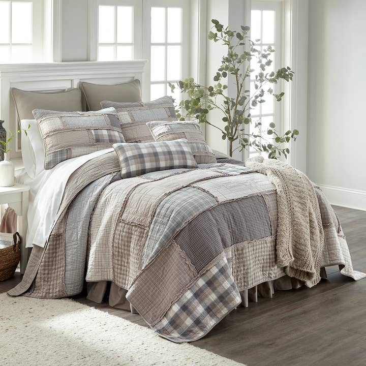 Donna Sharp - Wholesale Quilt - Donna Sharp Smoky Cobblestone Cotton Pieced Quilt Collection2