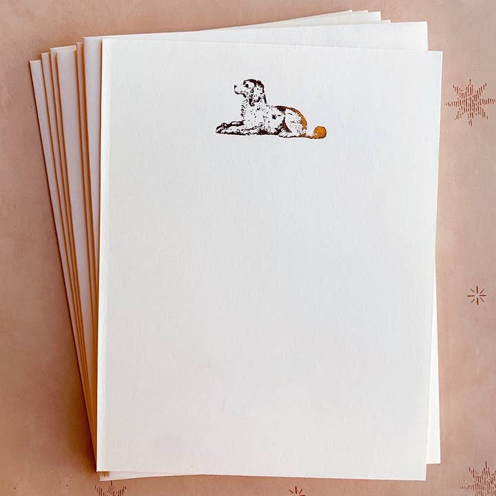 Parcel - Wholesale Stationery/Notecard Set - Good Dog Foil Pressed Stationery Set1