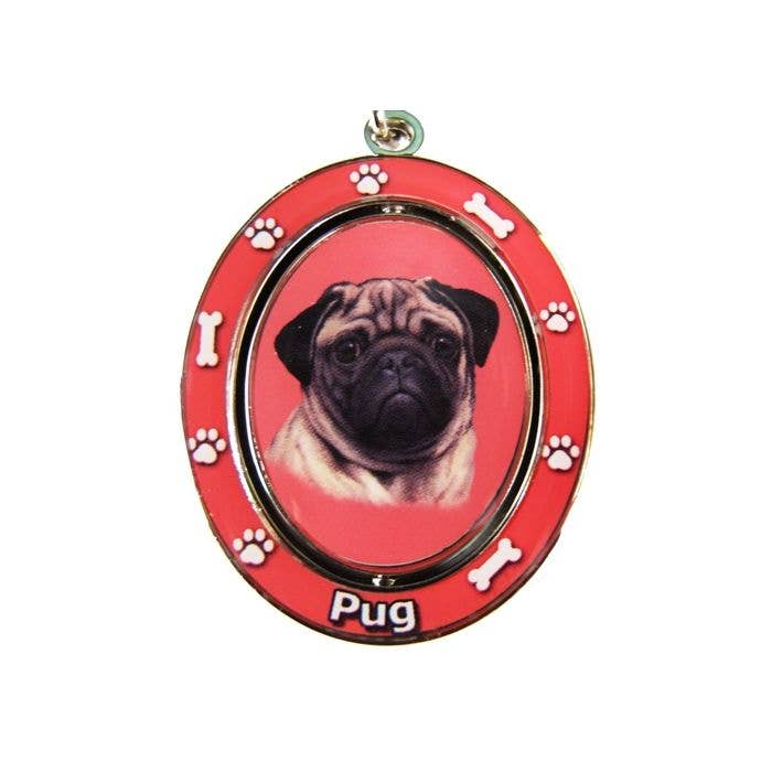 E&S Pets – wholesale Nyckelring - Unisex – Mops - Fawn Nyckelring