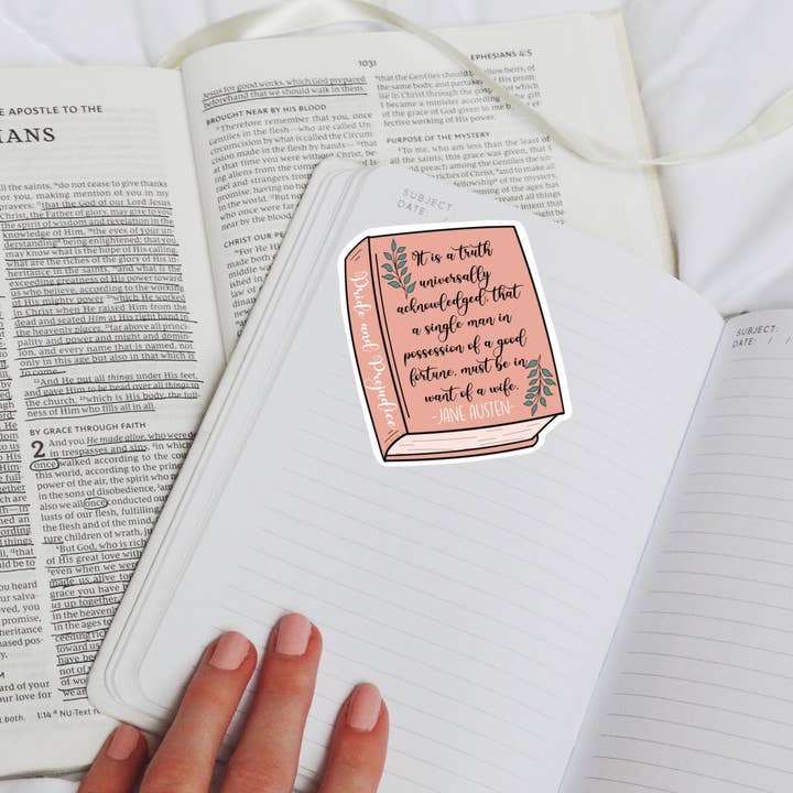 TaleMeCo - Wholesale Sticker - Pride and Prejudice Sticker