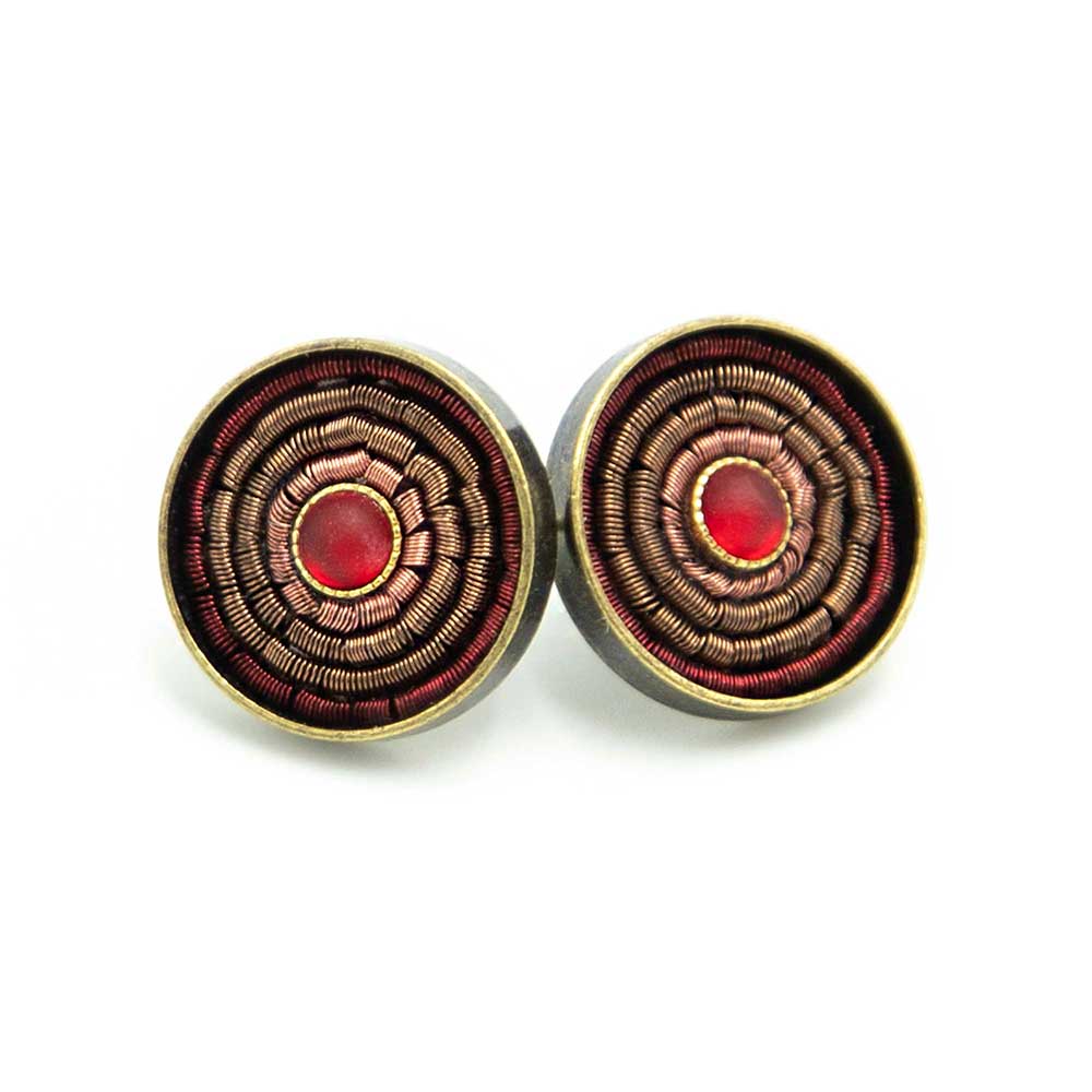 Sergio Engel jewellery – Brincos de pino por atacado – Brincos coloridos antigos Índia 0419