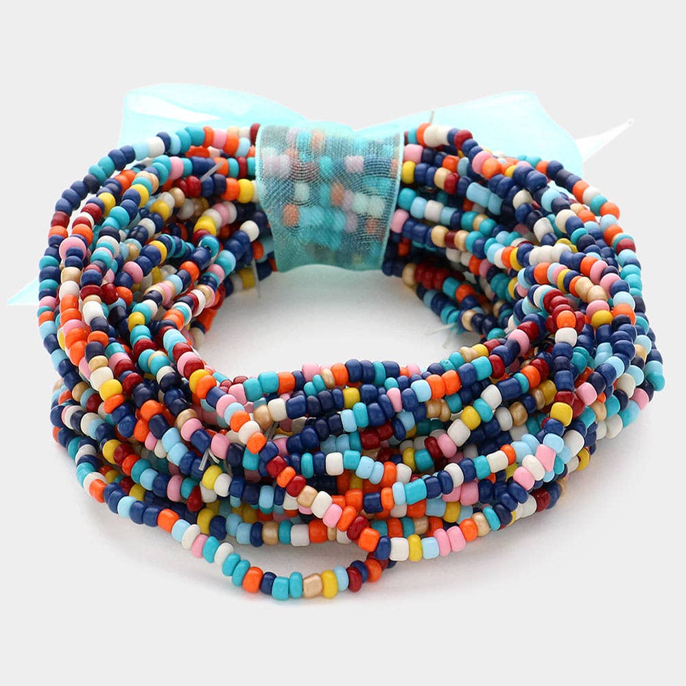 Sensibling Corp. - Wholesale Beaded Bracelet - 25PCS - Seed Beaded Stretch Bracelets
6