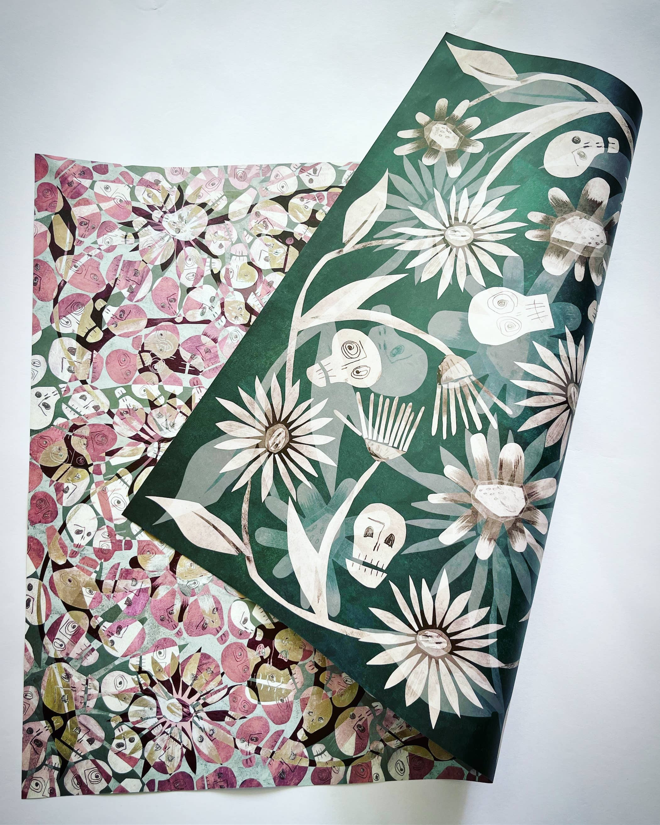 Renée Stramel - Wholesale Flat Wrap - Crania Flora Double-sided Wrapping Paper Sheets3