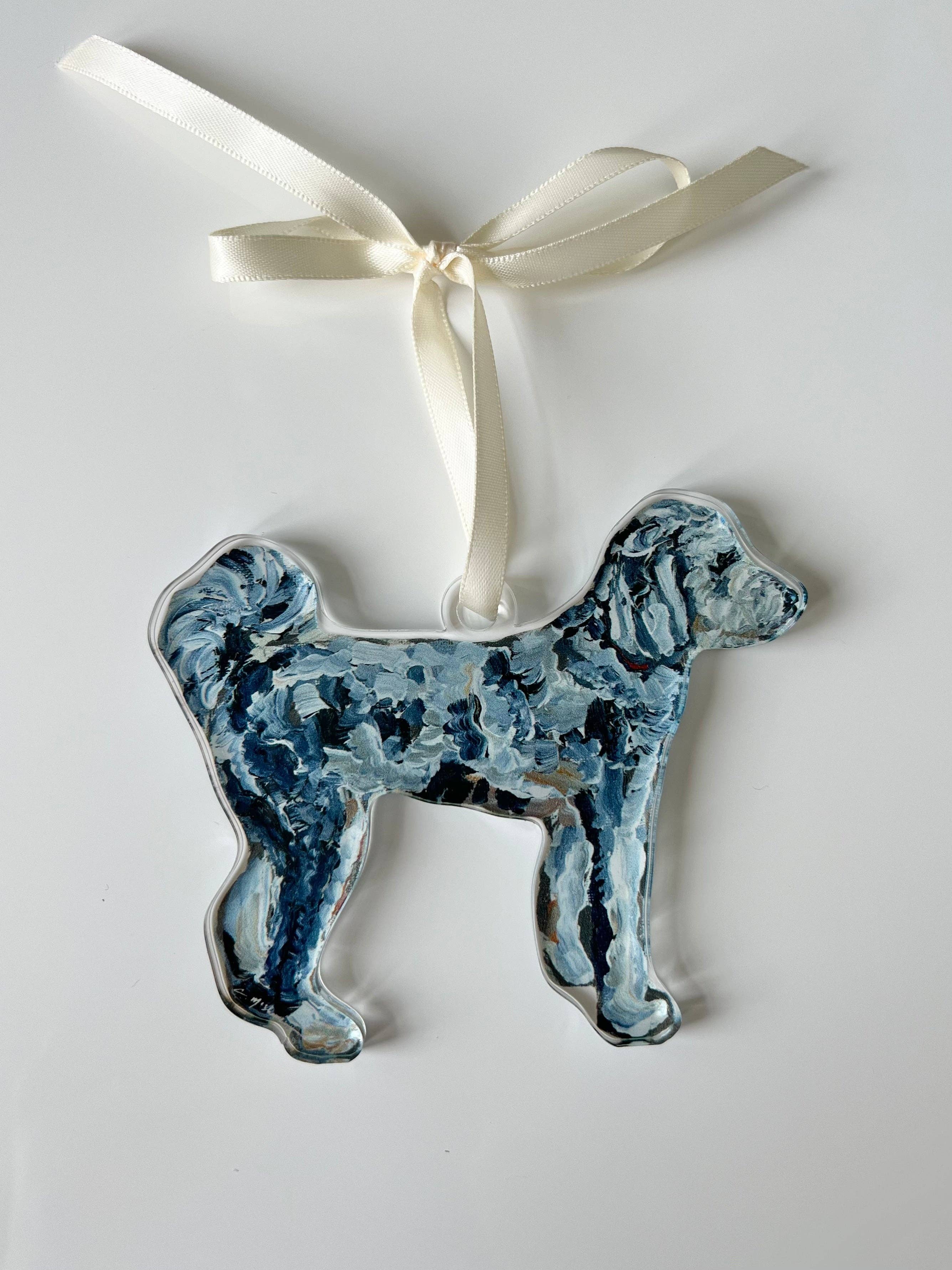 Chelsea McShane Art - Wholesale Ornament - "Aussiedoodle I" ornament 0