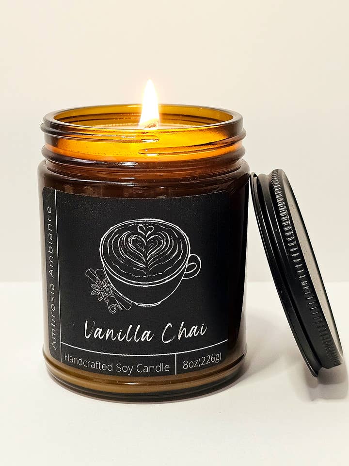 Vanilla Chai | Soy Wax Candle for wholesale by Ambrosia Ambiance
