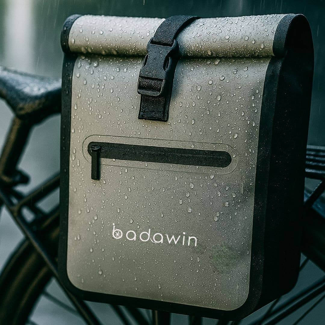 BADAWIN - Wholesale Fietsaccessoires - Aaron Gray Badawin waterdichte fietstas van 23L met bagagedragerbevestiging8