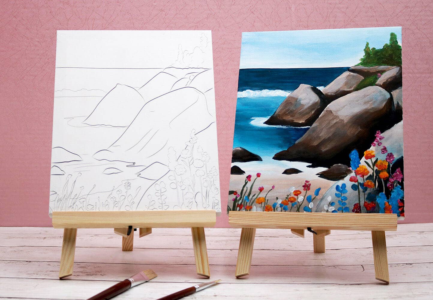 The Artist's Nest - Vendita all'ingrosso Set da disegno - Bambini e neonati - Set di Tele Pre-disegnate Guidate - Viste Vol. 113