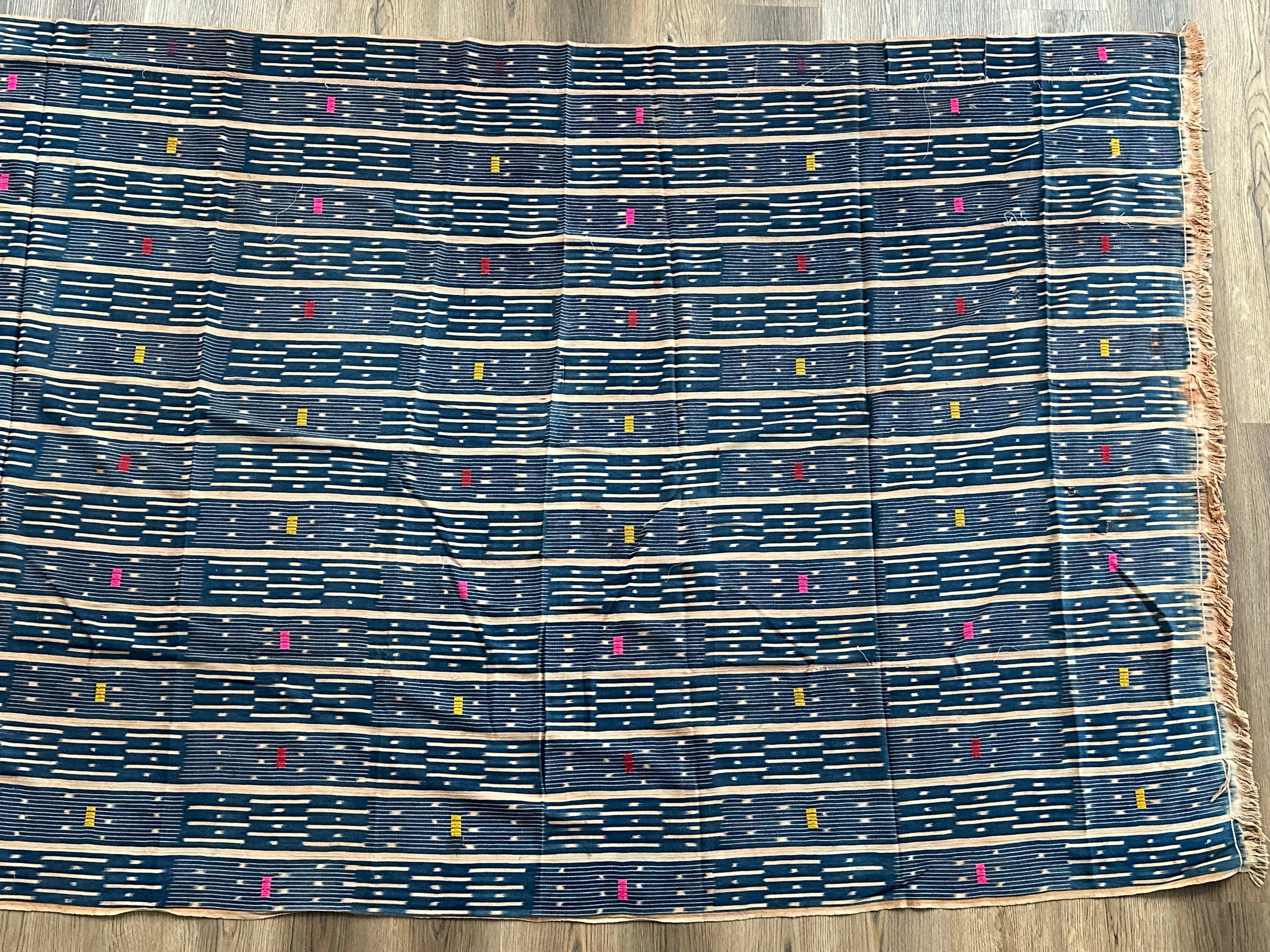 The Niger Bend - Wholesale Tapestry/Textile - Largest Vintage Baule African Cloth Men's Textile | 184 x 62"2