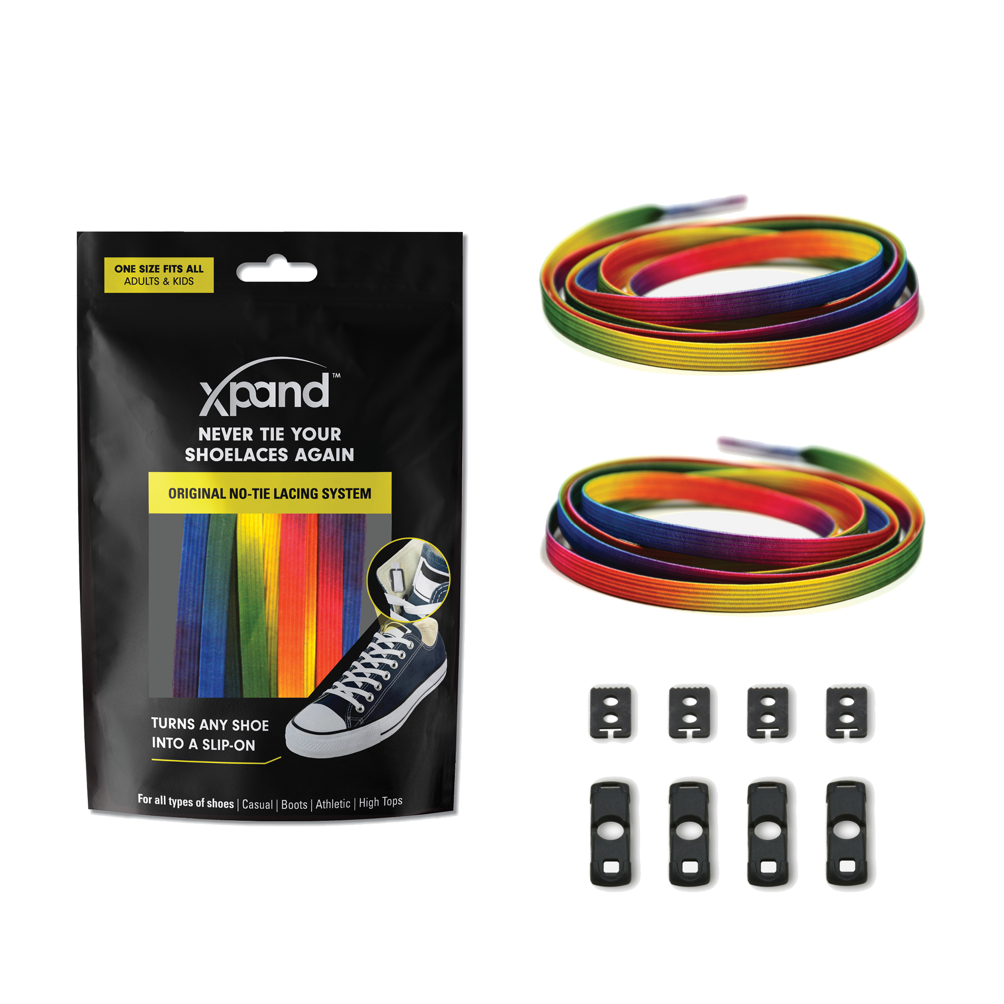 Xpand Laces – Engroshandel Snørebånd - Unisex – Elastiske flade snørebånd uden knude | Ingen flere knuder | Én størrelse6