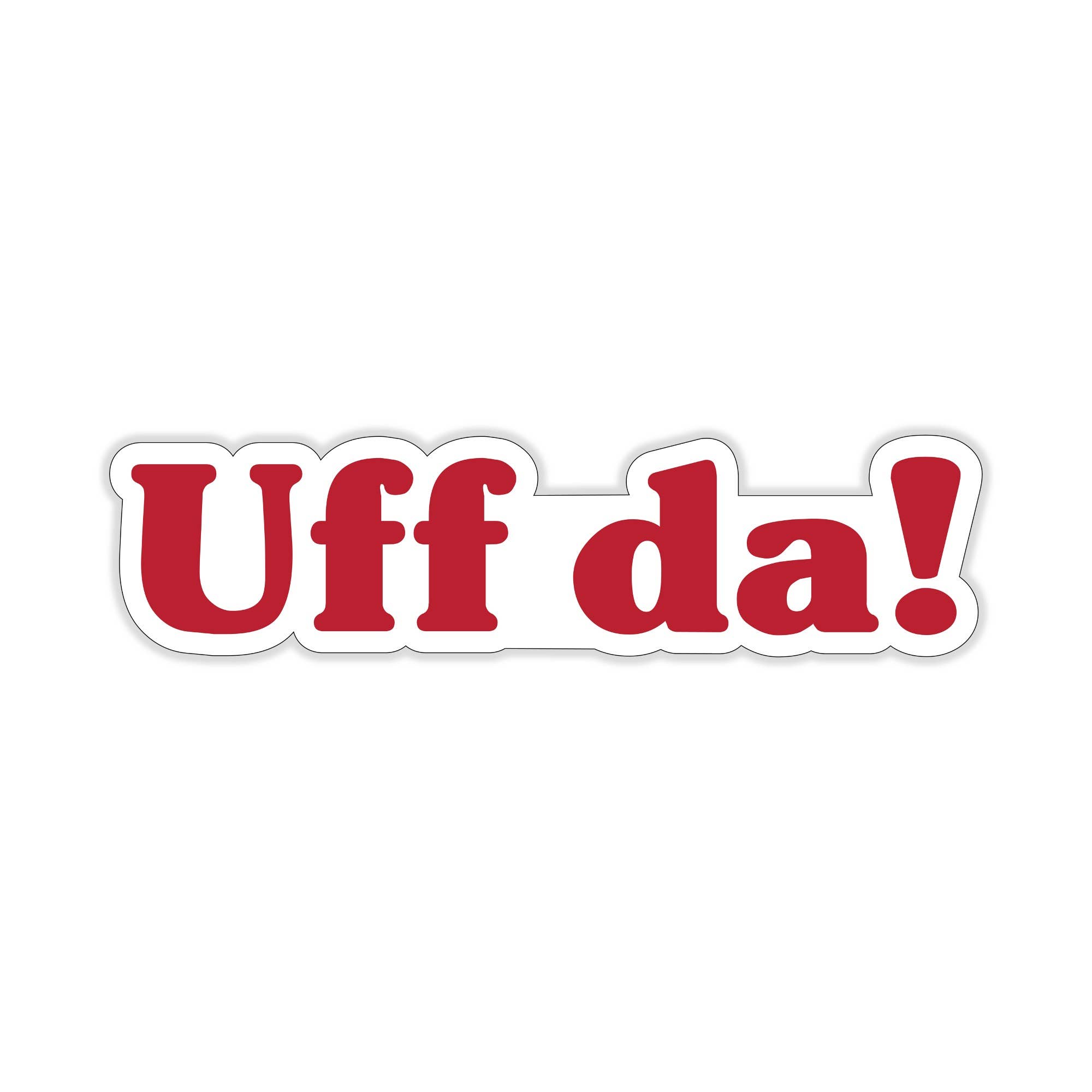 Scandinavian Design Studio – Großhandel Aufkleber – Uff Da Aufkleber
