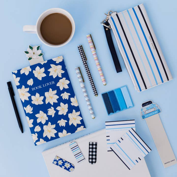 Draper James by Lifeguard Press – wholesale Journal och dagbok – Bokklubbssats, Blå Magnolia