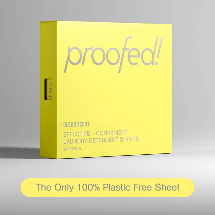 Laundry Detergent Sheets PlasticFree - Clean Scent for wholesale by Proofed!