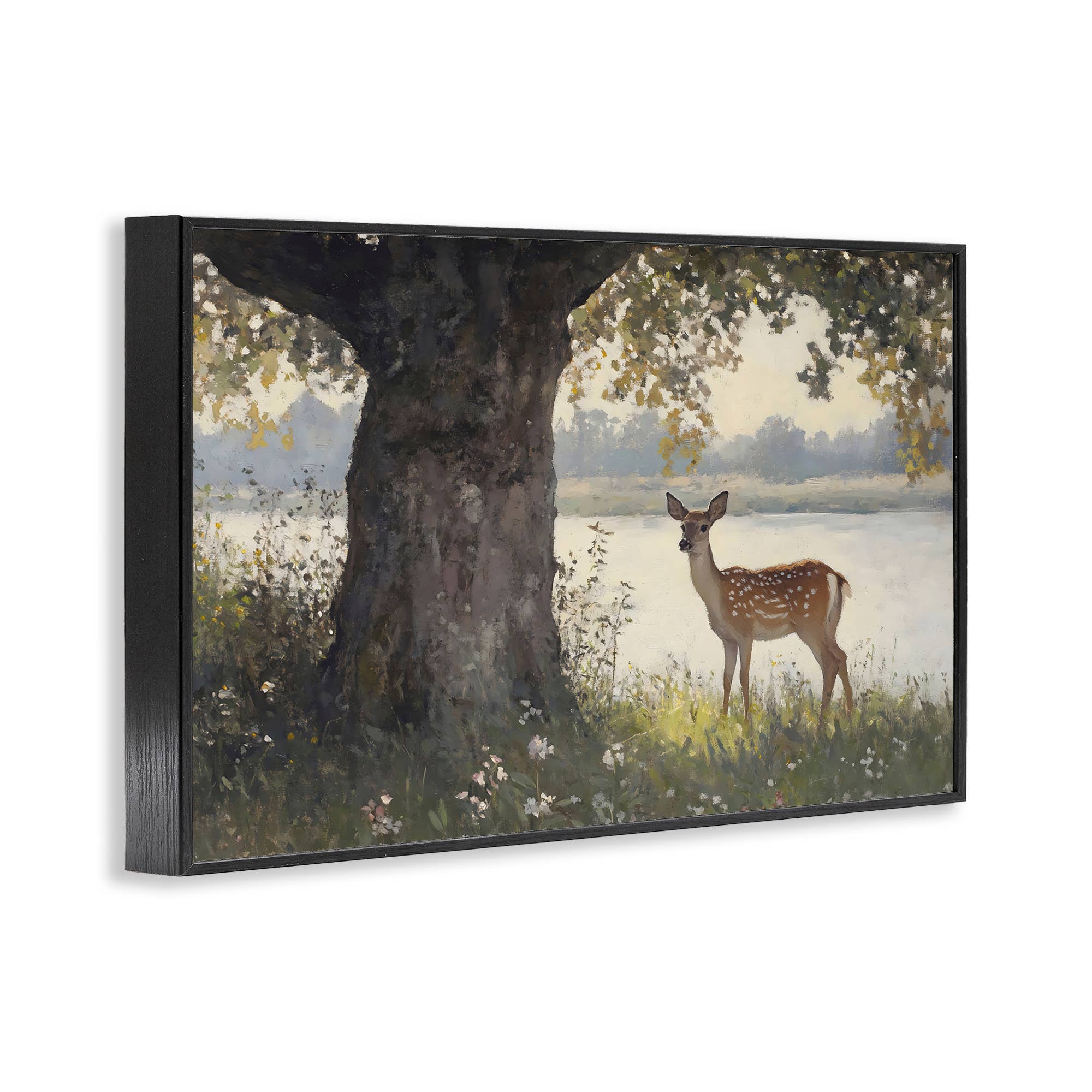 Stupell Industries - Wholesale Wall Sign - Spotted Doe by Lake - Framed Wall Art13