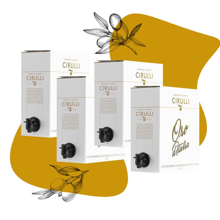 Bolsa en caja 4 EVO • 4 x 3 litros para venta al por mayor de Olio Cirulli