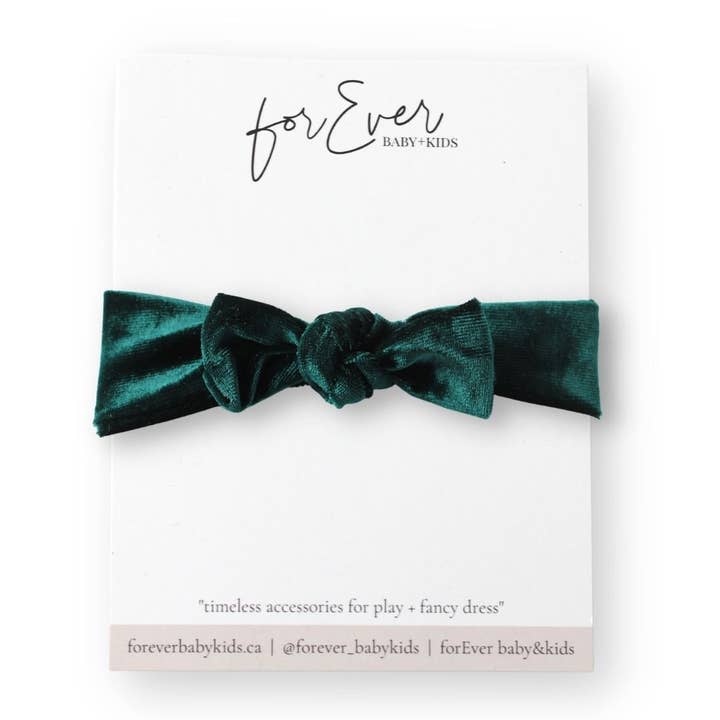 Faixa de cabeça com nó de veludo perene por atacado de forEver baby+kids