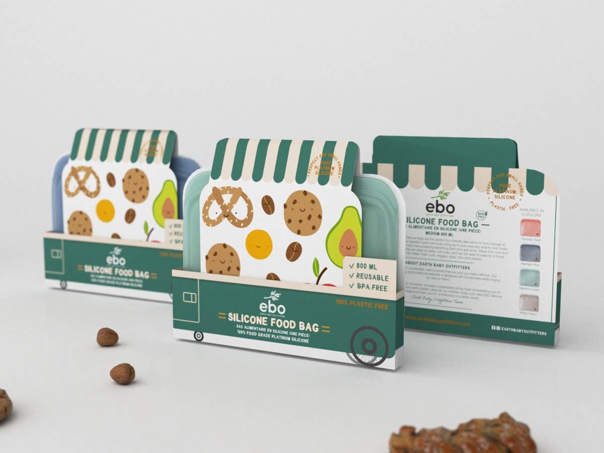 Earth Baby Outfitters - Vendita all'ingrosso Involucro/sacchetto per alimenti - Sacchetti riutilizzabili e richiudibili per snack, panini e conservazione18