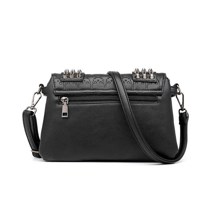 Tourtiwi - Wholesale Shoulder Bag - Women's - Embossed Skull Rivets Shoulder Bag2